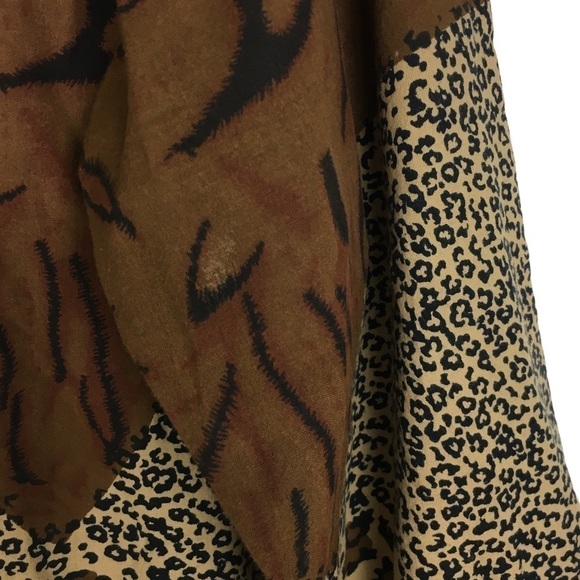SARA STUDIO Shacket Jacket Animal Print Safari Lightweight Leopard Size Medium - Picture 10 of 12